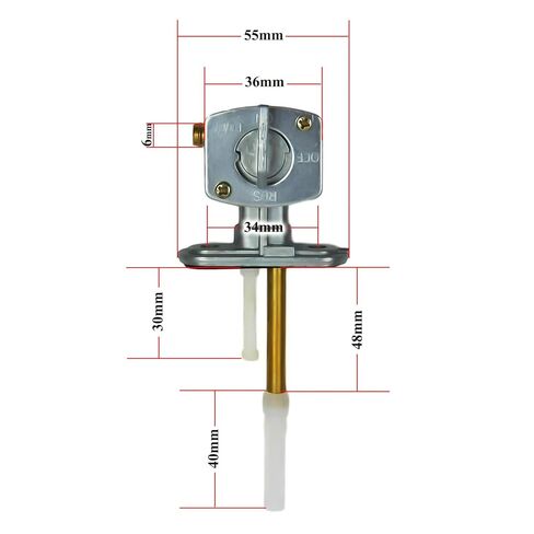 مفتاح بديل للوقود بيتكوك متوافق مع Yamaha YFB250 Timberwolf Carriers 1996 YFM600 Grizzly 1998-2001 TTR225 250 2001-2006 OEM 21V-24500-20-00، 23F-24500-01-00، 23F-24500-10-00 in Kuwait