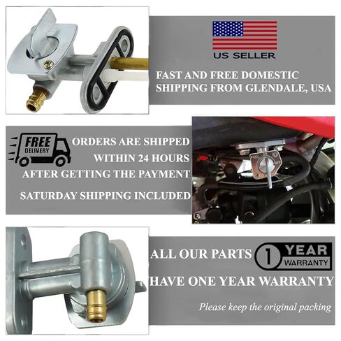 مفتاح بديل للوقود بيتكوك متوافق مع Yamaha YFB250 Timberwolf Carriers 1996 YFM600 Grizzly 1998-2001 TTR225 250 2001-2006 OEM 21V-24500-20-00، 23F-24500-01-00، 23F-24500-10-00 in Kuwait