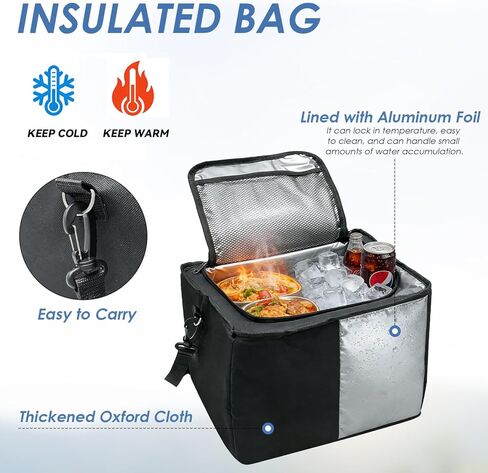 Car Trunk Organizer with Insulated Bag, 3 Compartments Trunk Organizer, 110L Collapsible Trunk Storage Box for SUV Truck Sedan in Saudi Arabia