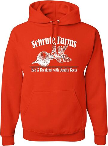الملابس البرية المخصصة Schrute Farms Pop Culture Graphic Men Hoodies in Saudi Arabia