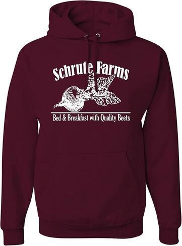 wild custom apparel Schrute Farms Pop Culture Graphic Mens Hoodies in Saudi Arabia