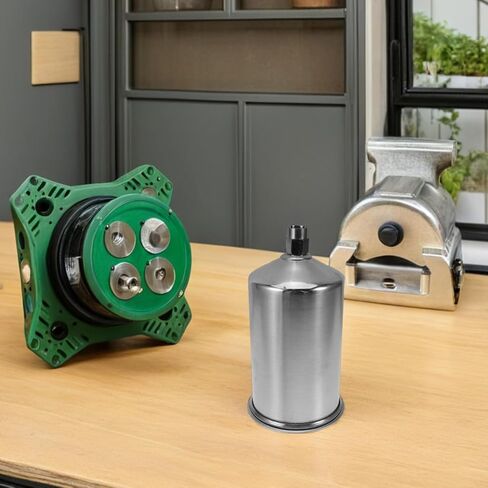 Spray Paint Accessories - Aluminum Paint Spray Pot with Internal and External Thread Lightweight Design for Efficient Home and Industrial Use Compatible with Various Devices in Saudi Arabia
