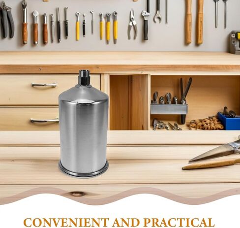 Spray Paint Accessories - Aluminum Paint Spray Pot with Internal and External Thread Lightweight Design for Efficient Home and Industrial Use Compatible with Various Devices in Saudi Arabia