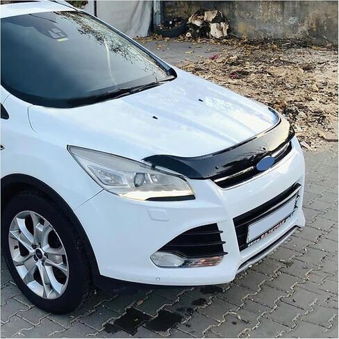 Bonnet Protector for Ford Escape (2013-2016) – Piano Black Bug Shield & Hood Deflector – Front Stone Guard Hood Cover in Saudi Arabia