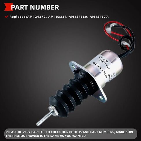 12V الوقود اغلاق الملف اللولبي صالح لجون ديري 332 415 425 430 445 455 655 755 756 855 856 955 F915 F925 F935 3375 4475 4475 6675 7775 توقف الملف اللولبي استبدال AM124379 AM103337 AM124380 AM124377 in Kuwait