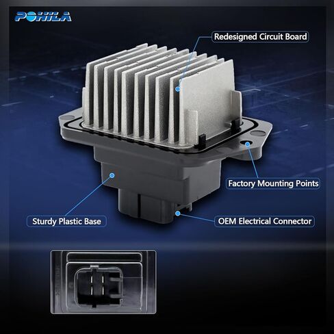 مقاوم محرك منفاخ POHIAL HVAC متوافق مع Honda CR-V 2012-2016، Civic 2012-2015، Accord 2013-2017، Acura RDX 2013-2018، ILX 2020 L4 2.4L، ILX 2013-2019، استبدال # 79330TR0A01 in Saudi Arabia
