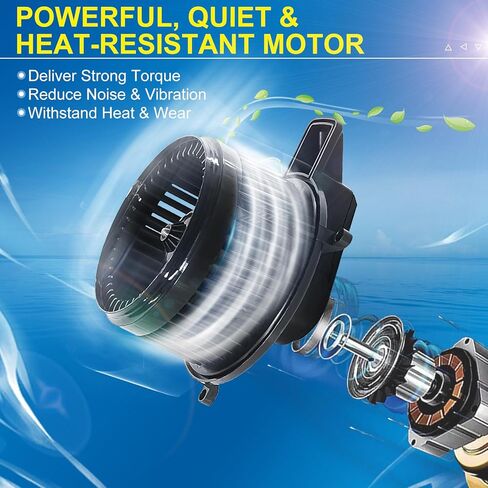 مجموعة محرك منفاخ التيار المتردد الأمامي مع مروحة مناسبة دودج جراند كارافان 2008-2020، دورانجو 2011-2021، كرايسلر تاون آند كانتري 2008-2016، جيب جراند شيروكي 2011-2021، يستبدل 700216، 68029719AB in Kuwait