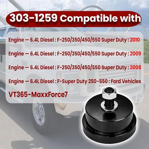 303-770 303-1259 طقم تثبيت ختم العمود المرفقي الرئيسي الأمامي والخلفي متوافق مع Ford E150 E250 E350 E450 Excursion Super Duty F250 F350 F450 F550 F650 F750 Low Cab Forward 4.5L 6.0L 6.4L 2004-2010 in Saudi Arabia