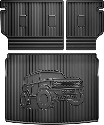 Cargo Liner and Backrest Mat for Ford Bronco Sport 2021-2025 - Custom Fit All Weather Trunk Mat Seat Back Cover Car Interior Accessories Protection Rear Cargo Mat in Saudi Arabia