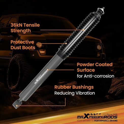 صدمات خلفية maXpeedingrods 2.5-5.5 بوصة لسيارة Toyota Tacoma 2005-2023 2WD 4WD, G1 Series صدمات ممتدة مطورة in Saudi Arabia