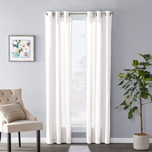 SKL Home SUNSAFE زوج ستائر مرشحة لضوء المطر، 40 بوصة × 95 بوصة، حزمة واحدة، إكرو in Saudi Arabia