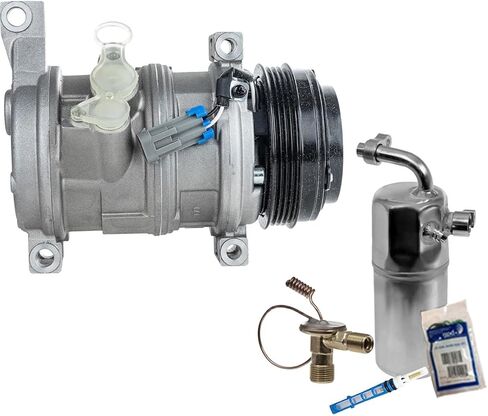 Replacement A/C Compressor Kit Compatible with GMC Sierra 1500, Sierra 1500 Classic 5.3L V8 Without Rear AC in Saudi Arabia
