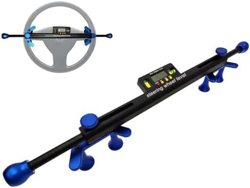 Digital Steering Wheel Aligner Tool - Adjustable Car Wheels Alignment Aid with ±90° Electronic Positioning for Car Repair, 19-37cm Adjustable Range in Saudi Arabia