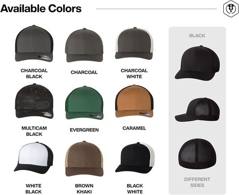 Custom Leather Patch Trucker Hat FF 6511 in Saudi Arabia