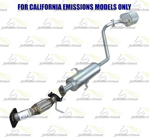 طقم كاتم صوت مرنان أنبوب العادم الأمامي متوافق مع 2010-2013 Kia Forte 2.0L | العادم الشمالي الشرقي | جوانات مجانية متضمنة | قطع غيار السيارات | تناسب مباشر in Saudi Arabia