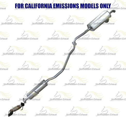 طقم كاتم صوت مرنان أنبوب العادم الأمامي متوافق مع 2010-2013 Kia Forte 2.0L | العادم الشمالي الشرقي | جوانات مجانية متضمنة | قطع غيار السيارات | تناسب مباشر in Saudi Arabia