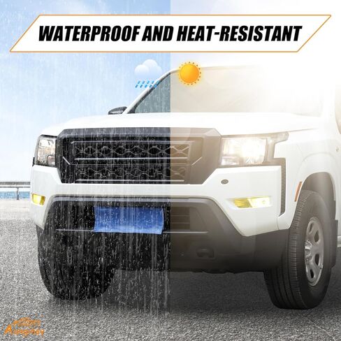 Aunginsy Front Fog Light Tint Film Trim متوافق مع Nissan Frontier 2022-2025، لوحة مصباح الضباب الأمامي للسيارة ملصقات فينيل مسبقة القطع ملصق زخرفي تراكب ملحقات حماية شفافة صفراء in Saudi Arabia