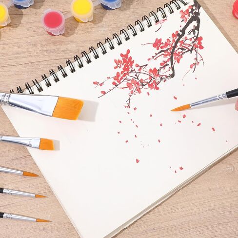 6PCS Face Paint Brush Set, Artist Brushes Aesthetic Pastel Artist Paintbrushes for Body Face Painting Acrylic Watercolor Oil Gouache Halloween Cosplay Party Makeup Kit in Saudi Arabia