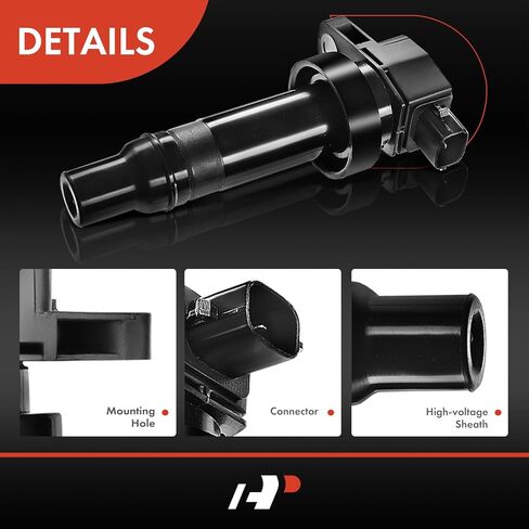 A-Premium Ignition Coil Pack Set of 4 Compatible with Kia Soul 2010 2011 L4 1.6L 27301-2B010 in Kuwait