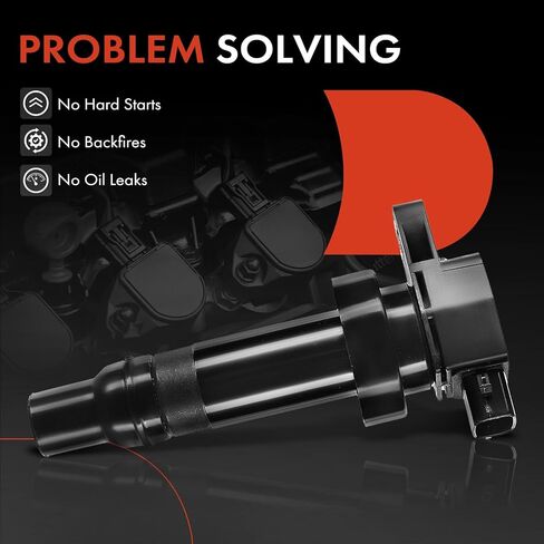 A-Premium Ignition Coil Pack Set of 4 Compatible with Kia Soul 2010 2011 L4 1.6L 27301-2B010 in Kuwait