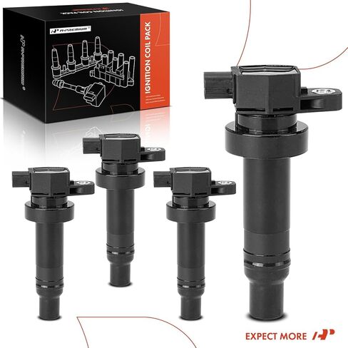 A-Premium Ignition Coil Pack Set of 4 Compatible with Kia Soul 2010 2011 L4 1.6L 27301-2B010 in Kuwait