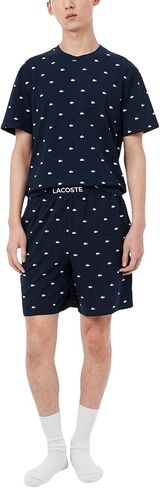 شورت بيجامة مطبوع بقصة مستقيمة للرجال من Lacoste in Saudi Arabia