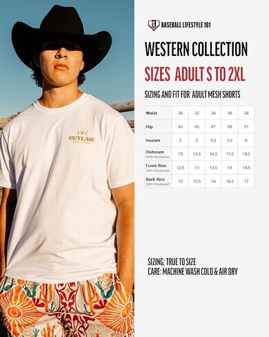 Baseball Lifestyle 101 Men's Outlaw Mesh Shorts with Side Pockets and Elastic Waist, 5 in Inseam S-2XL Sizes in Kuwait