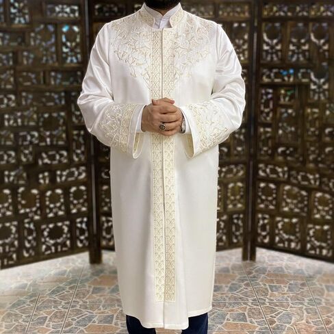 Lux Muslim Thobe, Jubba for Men | Prayer Robe for Man, Imam | Thawb, Jubbah, Kurta | Arab Outfits Wearing, Galabia Coat in Saudi Arabia