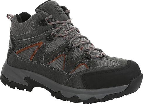 حذاء عمل Northside Snohomish Steel Toe - أحذية مقاومة للانزلاق للرجال - حذاء بناء مع واقي أصابع مطاطي مصقول ونعل أوسط مصبوب من مادة EVA - جزء علوي من الجلد السويدي والنايلون - حذاء بأصابع فولاذية in Saudi Arabia