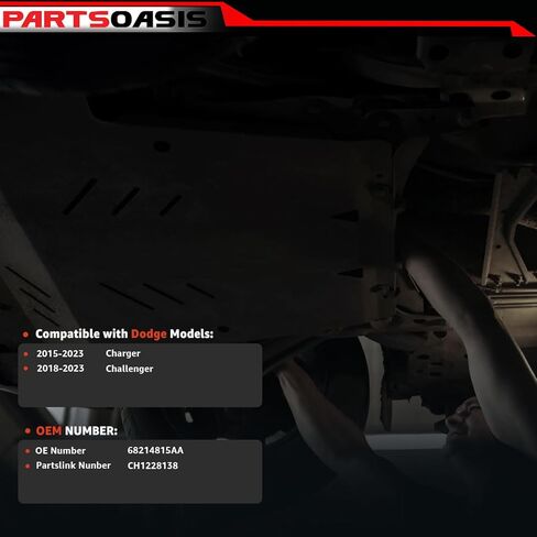 Engine Splash Shield Under Cover Center Replacement for Dodge Charger 2015-2023 | Dodge Challenger 2018-2023 Replaces OE CH1228138 | 68214815AA | RD31010006 in Saudi Arabia