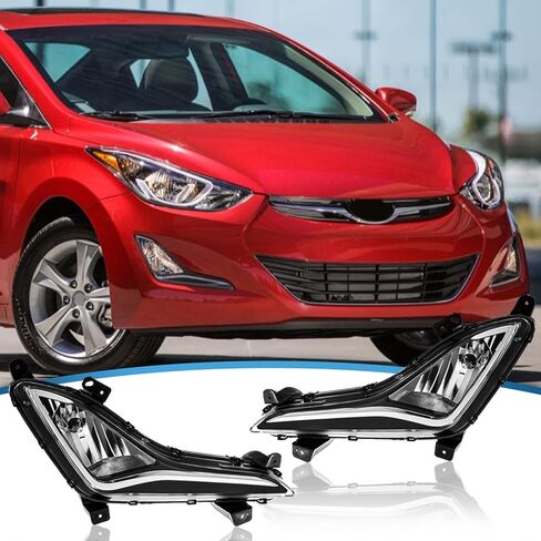 ترقية متوافقة مع 2014-2016 Hyundai Elantra SE/Sport/مصباح الضباب المحدود بدون مصابيح 92201-3X210 92201-3X210 (جانب السائق + الركاب) in Saudi Arabia