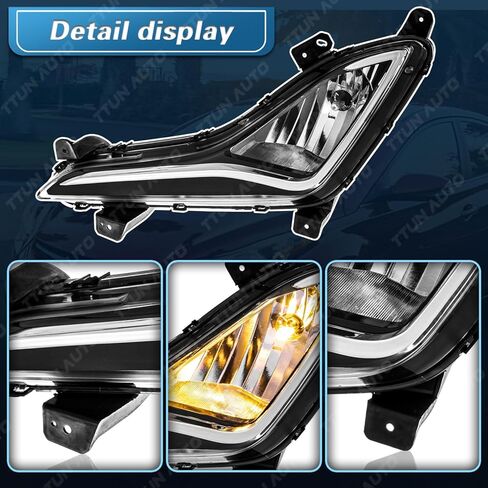 ترقية متوافقة مع 2014-2016 Hyundai Elantra SE/Sport/مصباح الضباب المحدود بدون مصابيح 92201-3X210 92201-3X210 (جانب السائق + الركاب) in Saudi Arabia