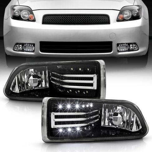 ACANII - لـ 2005-2010 Scion TC مصابيح الضباب للقيادة مع شريط LED بديل للسائق وجانب الركاب in Saudi Arabia