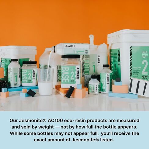 Jesmonite AC100 مادة الصب ذات الأساس المائي من الراتنج البيئي للمشروعات التي تصنعها بنفسك، قاعدة مسحوق مكونة من جزأين ومجموعة سائلة، بديل الراتنج الخالي من المذيبات، مجموعة متوسطة 1.4 كجم in Kuwait