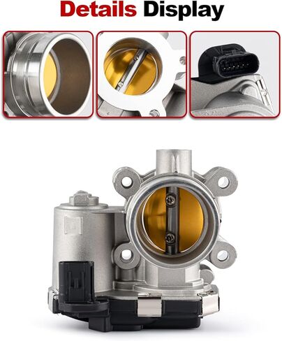 Electronic Throttle Body Compatible with 2017-2019 Chevy Cruze 2018-2022 Equinox 2016-2025 Malibu 21-22 Trax 18-22 GMC Terrain 16-19 Buick Encore L4 1.4L 1.5L 1.6L Replace 12671379 12659491 in Saudi Arabia