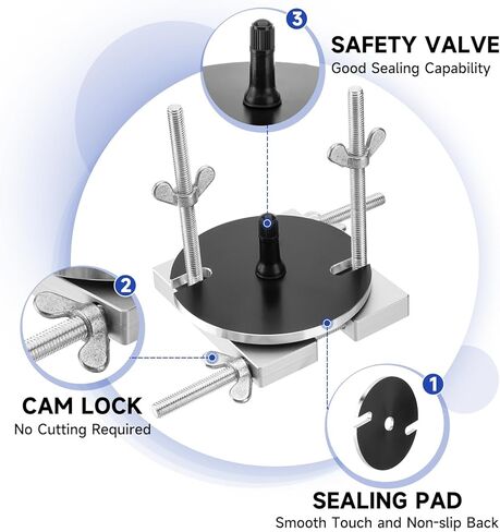 طقم إصلاح أنابيب عادم الدراجة النارية ثنائي الأشواط مع صمام أمان، أداة إزالة الانبعاج متوافقة مع Yamaha TZR250 YZ250، Honda CR250 CR250R، Husqvarna TE 125 250 300 TC & 50cc+ in Kuwait