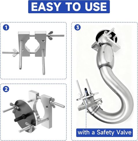 طقم إصلاح أنابيب عادم الدراجة النارية ثنائي الأشواط مع صمام أمان، أداة إزالة الانبعاج متوافقة مع Yamaha TZR250 YZ250، Honda CR250 CR250R، Husqvarna TE 125 250 300 TC & 50cc+ in Kuwait