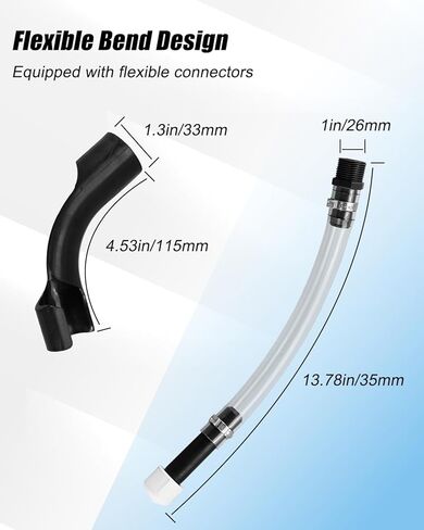 3Set Gas Can Hose Fit for 3/3.5/5 gallon, Fuel Tank Hose Kit with Pipe Bender in Saudi Arabia