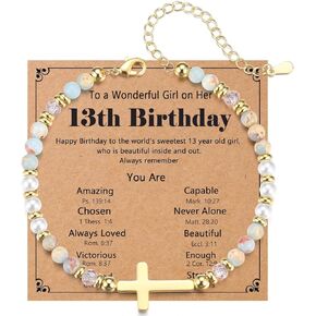 هدايا عيد الميلاد 12-16 للفتيات المراهقات سوار متقاطع مجوهرات للبنات زينة عيد الميلاد للابنة والحفيدة وابنة الأخت in Kuwait