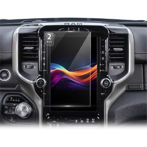 CDEFG 2 Pack Ultra-Clear Anti-Reflective Screen Protector for Dodge RAM 1500 2500 3500 2022 2023 2024 RAM1500 RAM2500 RAM3500 2019-2024 Accessories Big Horn, Laramie, Limited, Longhorn, TRX 12" in Kuwait