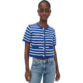 English Factory Women's Knit Striped Sweater Cardigan in Kuwait
