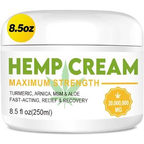 كريم تخفيف الآلام 8.5 أونصة سائلة - القوة القصوى - زهرة الأرنيكا، وميثيل سلفونيل الميثان، والكركم، وزيت الإيمو، والمنثول، والصبار - لعدم الراحة في العضلات، والمفاصل، والركبتين، والظهر، والرقبة، والمرفقين in Kuwait