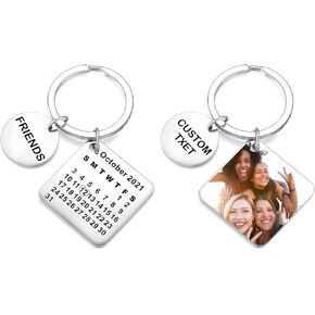 JUMEIHUI Custom Photo Keychain - Personalized, Wedding Date, Love & Couple in Kuwait