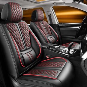 أغطية مقاعد السيارة الملائمة سورينتو لكيا سورينتو 2007-2024 2025 2026. تغطية كاملة من الجلد المقاوم للماء، متوافق مع الوسادة الهوائية، واقي وسادة المقعد لجميع الأحوال الجوية (مجموعة كاملة من 5 مقاعد، أسود) in Kuwait
