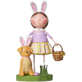 Lori Mitchell All Ears for Easter, 7.0", Polyresin, Puppy Dog Egg Hunt, Holiday Figurines, 15509 in Kuwait