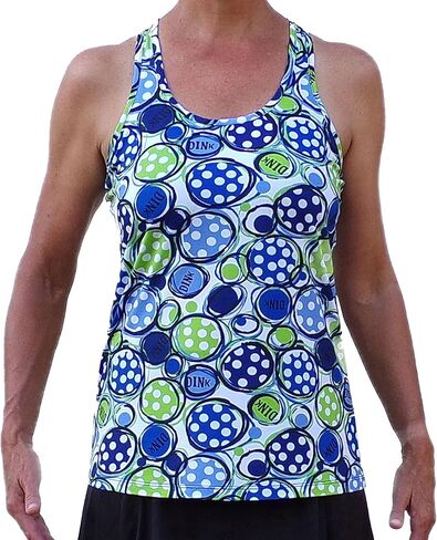 Pickleball Bella Women’s Racerback Pickleball Tank Top – Lightweight Breathable Athletic Top Dink 1 in Saudi Arabia