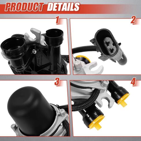 مضخة حقن الهواء الثانوية بدون دعامة متوافقة مع 2011 Buick Regal، 2011-2012 Buick LaCrosse، 2012-2015 Chevy Equinox، GMC Terrain 4Cyl | 2.4 لتر 2011-2015 استبدال #12634644 in Saudi Arabia