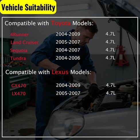 911-644 Secondary Air Injection Control Valve Compatible with Toyota 4Runner 2005-2009 Land Cruiser 2005-2007 Sequoia 2005-2007 Tundra 2005-2006 Lexus GX470 2005-2009 LX470 2005-2007 4.7L V8 in Kuwait