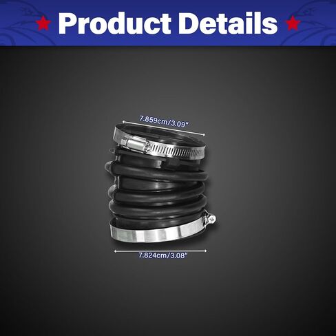 قطعتان من أنبوب خرطوم مدخل منظف هواء المحرك مع مشابك متوافقة مع Lexus ES300 2002-2003، ES330 RX330 Camry 2004 2005 2006، استبدال #17881-20130 17882-20161 in Kuwait