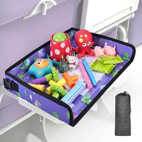 Kids Tray Table Cover ， Airplane Travel Essentials for Kids, Toddlers, Adults, Airplane Must Haves, Plane Travel Essential, Travel Tray for Plane Train (Pink) in Saudi Arabia